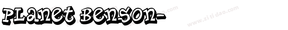 Planet Benson字体转换